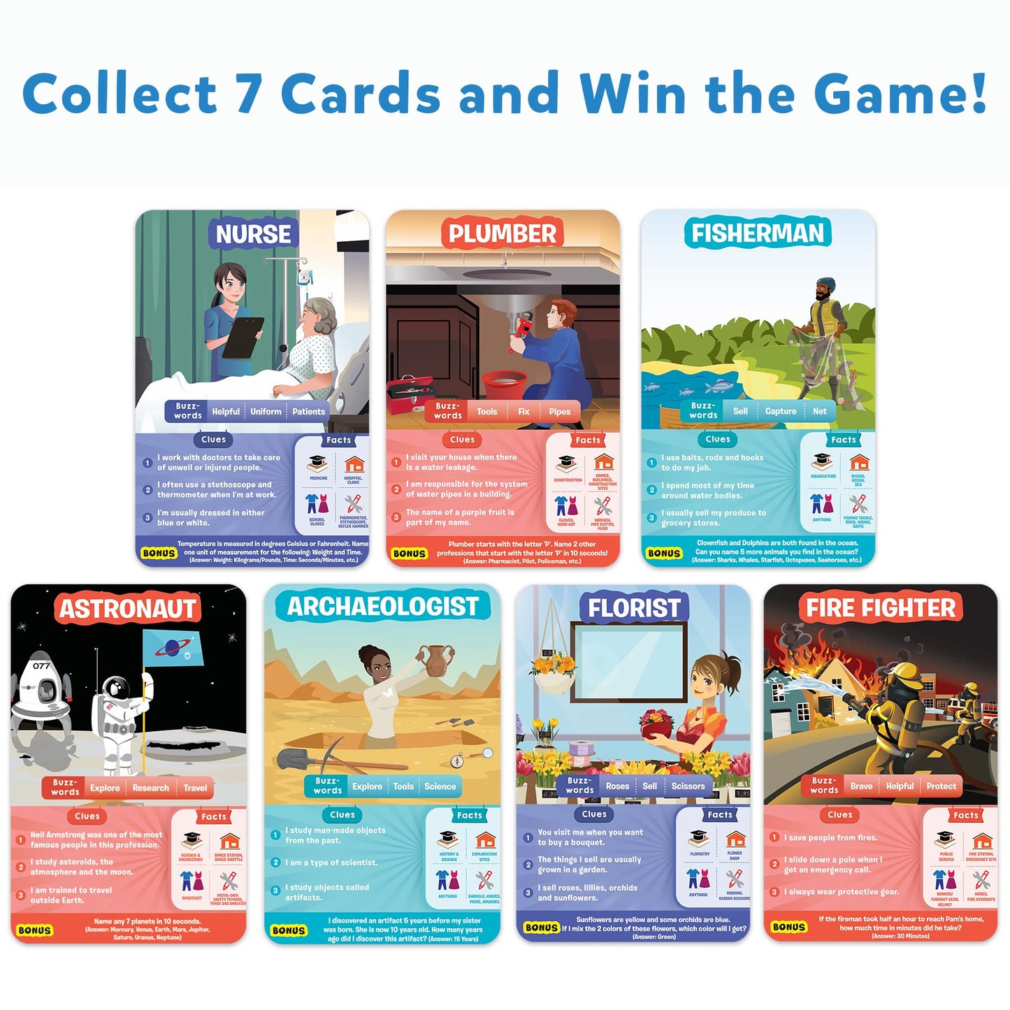Skillmatics Card Game - Guess in 10 Professions, Educational Toy for Kids Age 6+, Multicolor, Model SKILL54GIP