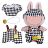 17cm Doll Clothes Set enhanced Jeans & Knitted Sweater Outfit for 17cm 15cm Dolls Cute Dress Up Fashion No Doll Included (Black/White 17cm/15cm)