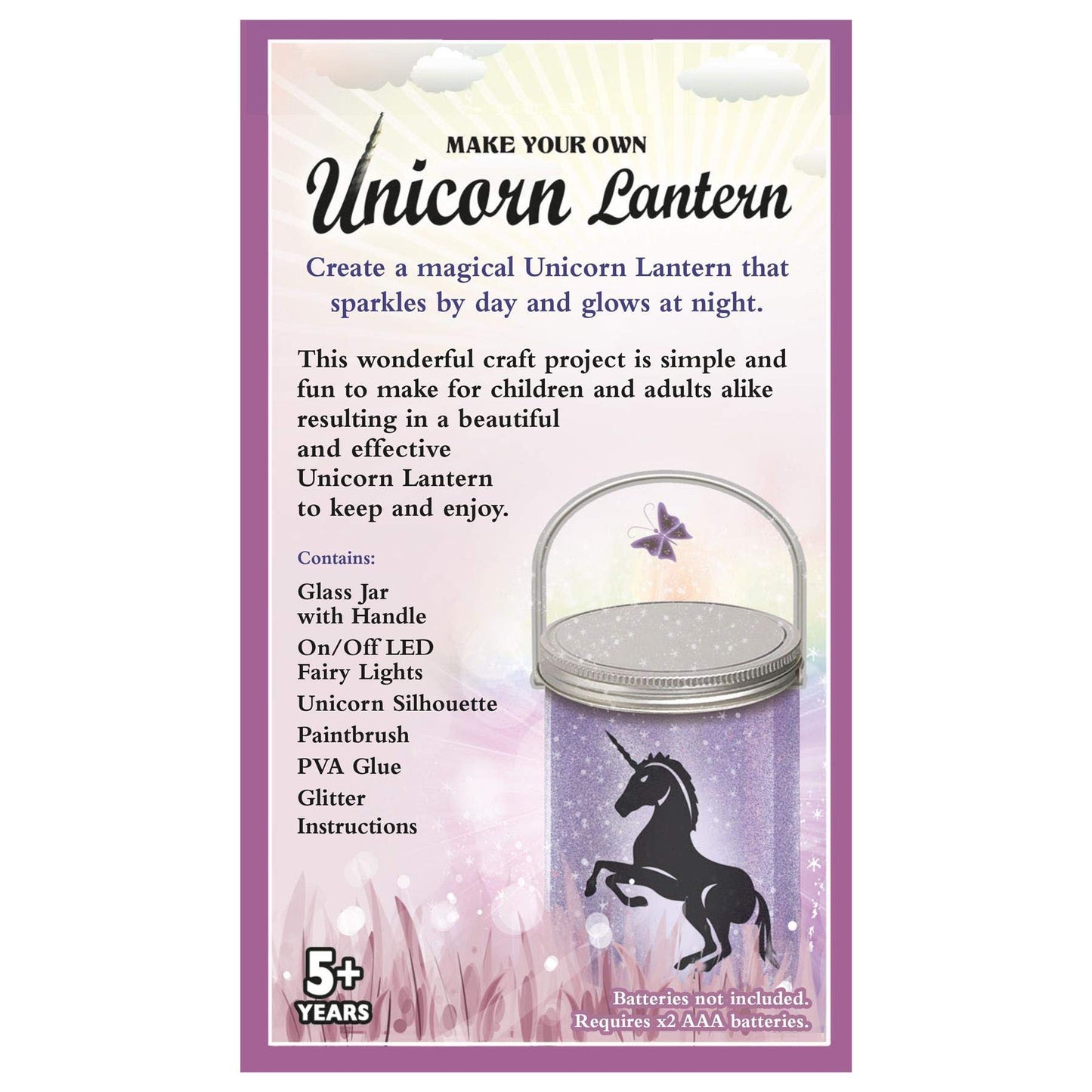 MAKE YOUR OWN 871 CHP0007 EA Unicorn Lantern, red
