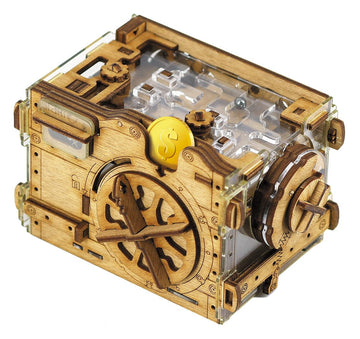 Idventure A-Maze-Ing Safe - Marble Run Money Puzzle Box - Tricky Gift Packaging - 3D Puzzle For Adults - Escape Room Game - Brai