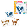 The Learning Journey: My First Match It! - Head And Tails - 15 Self-Correcting Animal Memory Matching Puzzles Games - Educational Activities For Learning - Preschoolers Age 2-5 - Award Winning Toys
