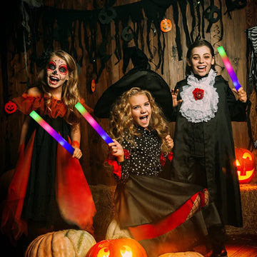 Vipoltus Glow Sticks Bulk -70 Pcs Led Foam Sticks Glow In The Dark Party Supplies,3 Modes Colorful Flashing Light Up Toys For We