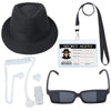 Yewong Kids Detective Spy Costumes Accessories With Spy Hat Sunglasses