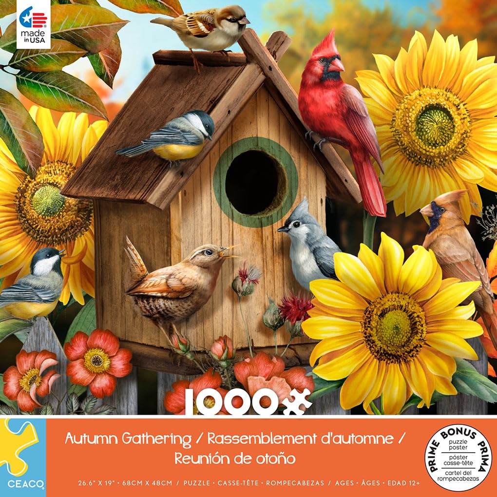Ceaco - Tom Wood - Autumn Gathering - 1000 Piece Jigsaw Puzzle