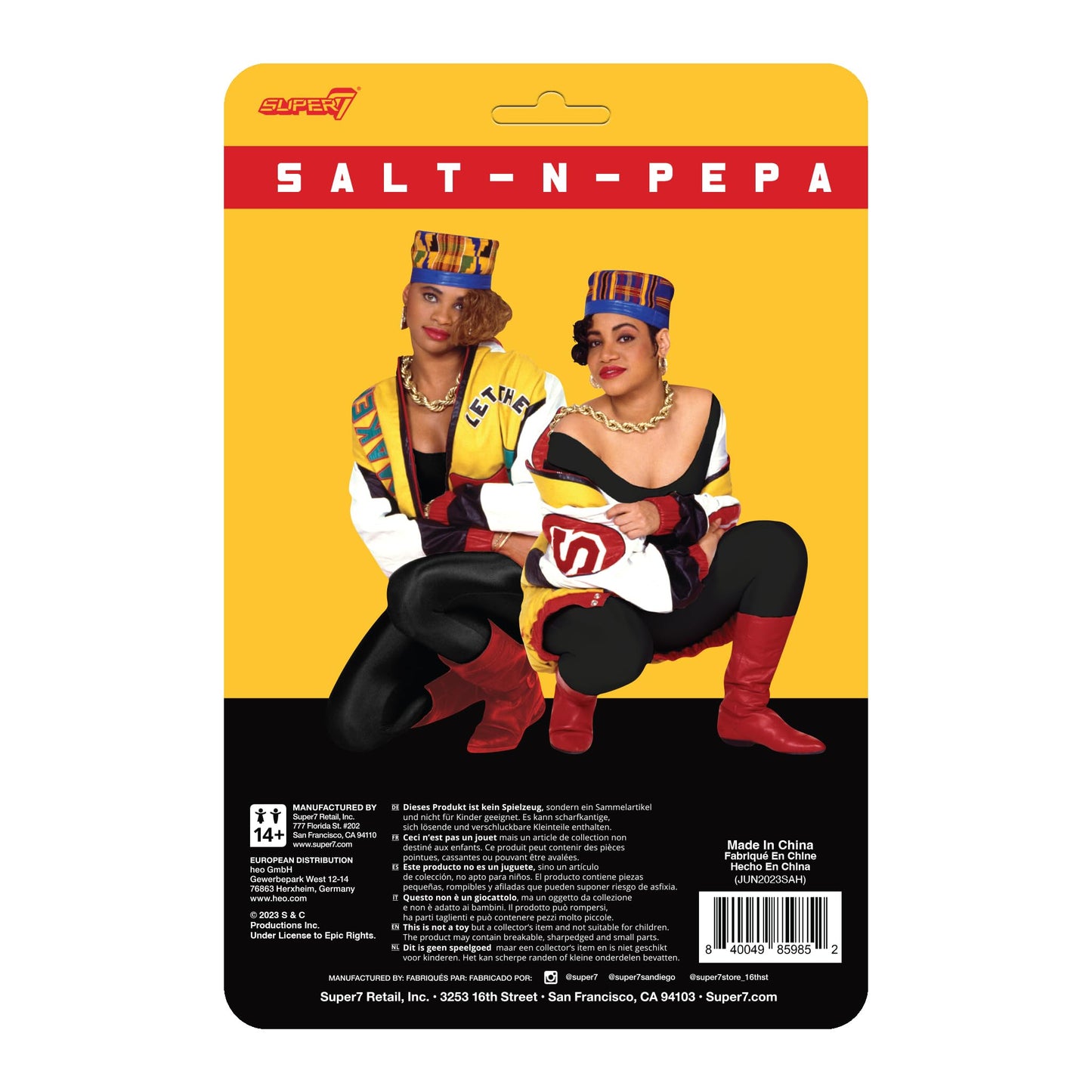 Super7 Salt-N-Pepa - (2 Pack) 3.75'' Salt-N-Pepa Action Figures With Accessories Hip Hop Collectibles And Retro Toys