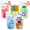 Video Game Party Favors Drink Pouch Cups With Straws Plastic Drink Pouches Clear Zipper Bags Reusable Drink Pouches For Birthday