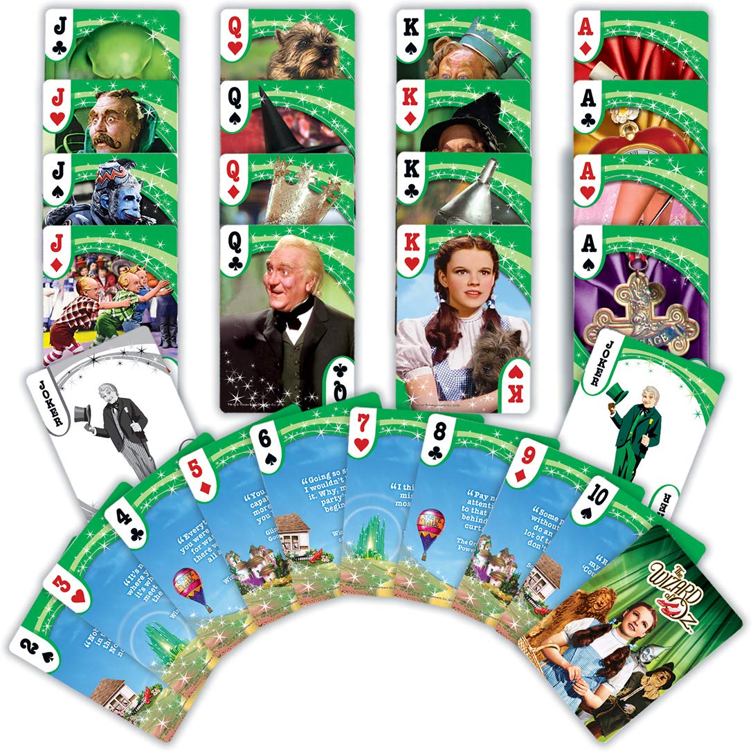 Masterpieces Officially Licensed Wizard Of Playing Cards - 54 Card Deck For Adults