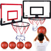 Sosation 2 Pcs Mini Basketball Hoop with 4 Basketball Sticky Hook Pump Indoor No Drilling Basketball Hoop Decompress Game for Kid mature-themed Gift(Classic Style)