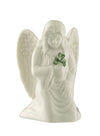 Belleek Angel Of Protection - Handcrafted Guardian Angel Figurine Porcelain Irish Decor, 2.16'L X 2.08'W X 3.3'H, White