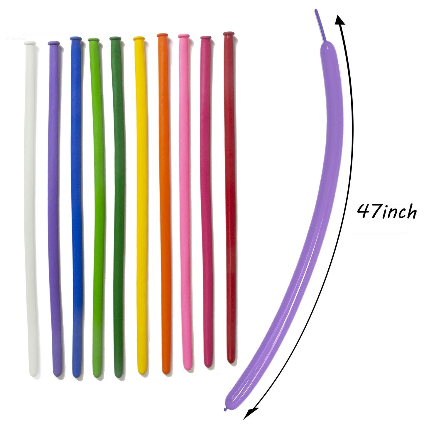 260 Balloons For Twisting Balloon Animal,Long Skinny Latexballoons For Modelling,Magic Balloon Animal Kit For Weddings Birthdays