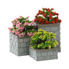 Lemax Village Collection Flower Bed Boxes Set Of 3 # 84380