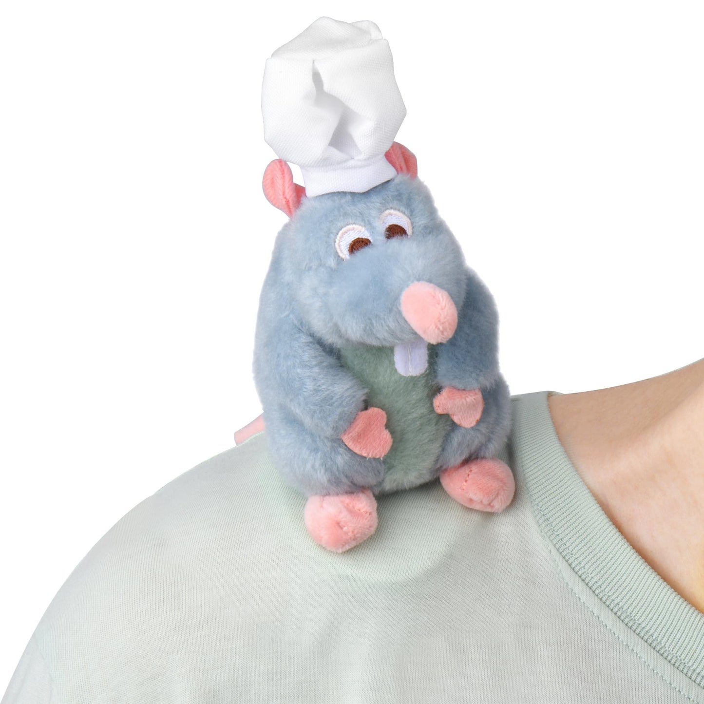 KRK Rat Plush Toy - 6 Inch Shoulder Riding Magnet - Black Cotton - Model KRK0059