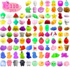 110 Pcs Mochi Squishy Toys, Mochi Squishy Toys For Kids Party Favors, Mini Kawaii Squishy Fidget Toys For Easter Basket Stuffers