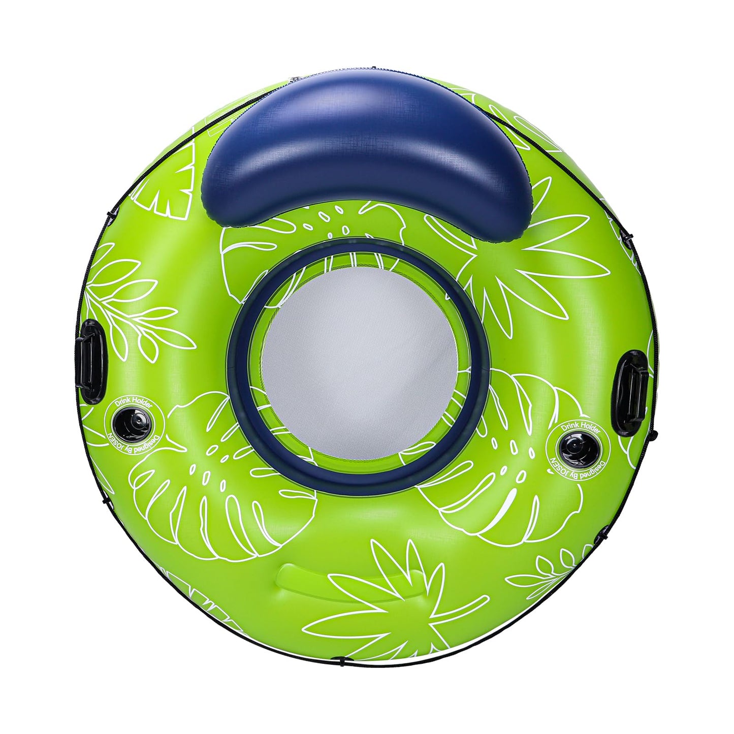 Josen Heavy Duty River Tubes Float With Cup Holders For Pool And Lake - 53'' Large Pool Float For Adult, Inflatable Swimming Poo