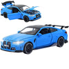 Erbadihago Toy Cars Compatible For Bmw M4(M Performance Parts) 1/32 Metal Model Car Pull Back Car Toys With Light And Sound Toys