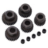 Haosie RC Motor Gear, 48DP 5mm Pinion Gear Set, 5PCS Steel Shaft Hole Gear, 20T 22T 24T 26T 28T Climbing Car Gear Accessories fo