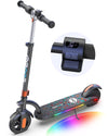 Gyroor H40 Kids Electric Scooter,E-Throttle Colorful Lights Dual Brake, Electric Scooter For Kids Ages 8-12 Ideal Gifts, H40-Ora