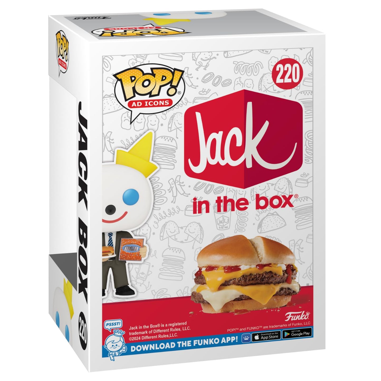 Funko POP! Jack Box in The Box Vinyl Figure - Multicolor Collectible - Model 75361 - Ideal Gift for Kids & Adults, Ad Icons Fans