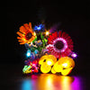 Zovesy Led Light Kit For Lego Wildflower Bouquet 10313 Artificial Flowers With Poppies And Lavender, Decoration Lights Valentine