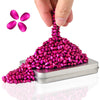 Magnetic Ferrite Putty Rocks,Rose Red More Than 600 Weak Magnetic Smooth Ferrite Pebbles, Magnet Rock Desk Toys And Time-Killer