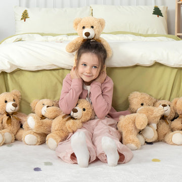 MaoGoLan 30Pcs Bulk Teddy Bears Stuffed Animals Baby Shower, Soft Small Stuffed Teddy Bears in Bulk, 13.5'' Cuddly Mini Teddy Be