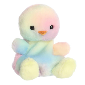 Aurora® Rainbow Chick Stuffed Animal - 5 Pocket-Sized Multicolor Palm Pal - Cute Collectible Plush Toy for Kids