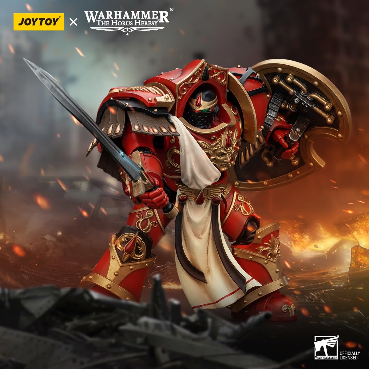 Beerise Joytoy 1/18 Action Figures - Warhammer The Horus Heresy Blood Angels Crimson Paladins Squad Crimson Paladin 3-6,Classic