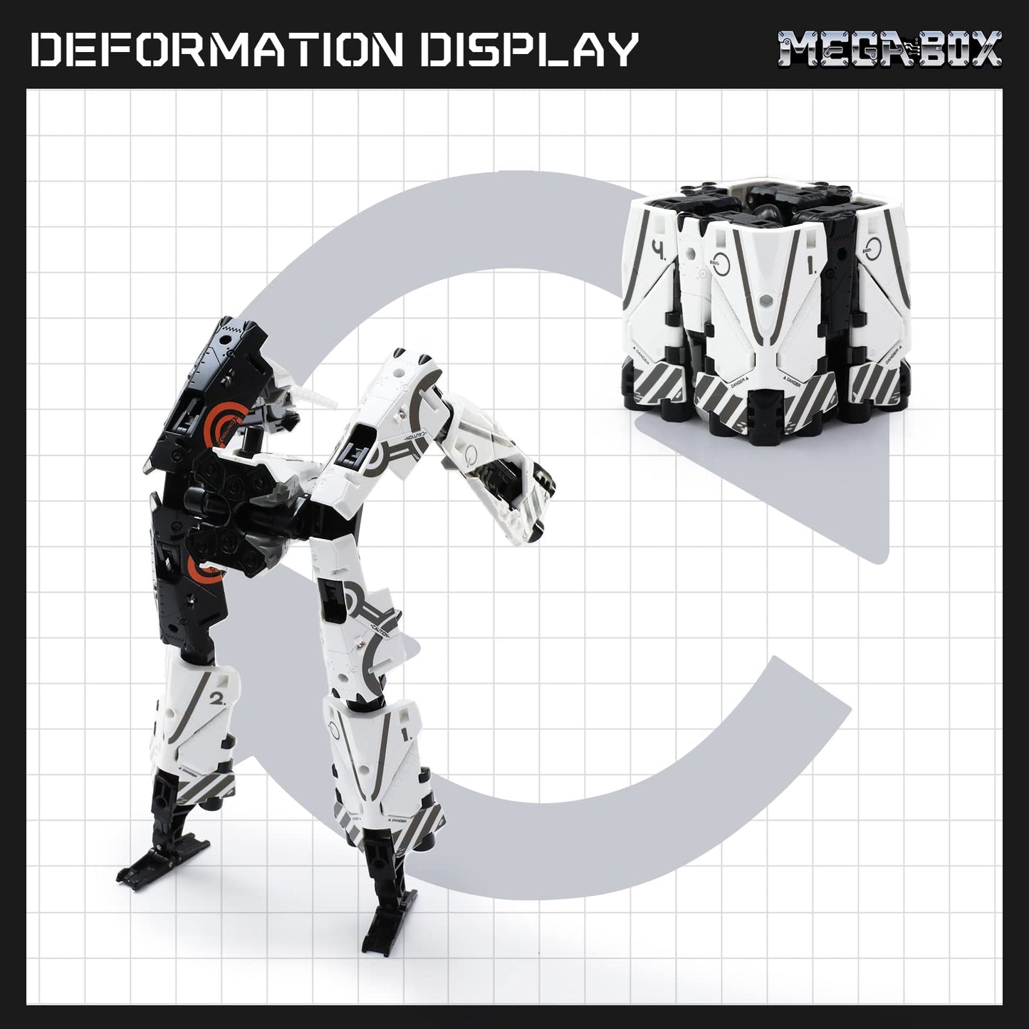 52Toys Megabox Mb-25 Endymion Deformation Toys Action Figure, Converting Toys In Mecha And Cube, Perfect Birthday Party Gift For Teens And Adults