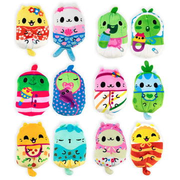 Kittens Vs Gherkins - Mystery Bags - 6Pk - 3' Squishy Bean Filled Plushies! Collect These As Stocking Stuffers, Fidget Toys, Or Sensory Toys - Great For Kids, Boys, & Girls - Collect Them All! Set A