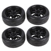 Bqlzr Y Shape Wheel Rim&Tires Replacement For Hsp 1:10 On-Road Rc Flat Racing Car 20106 Pack Of 4