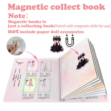 Daniel Axel Magnetic Collecting Book,Paried With Magnetic Paper Doll For Use,Gift For 3+ Year Old Girls Toddler-Only Include Mag