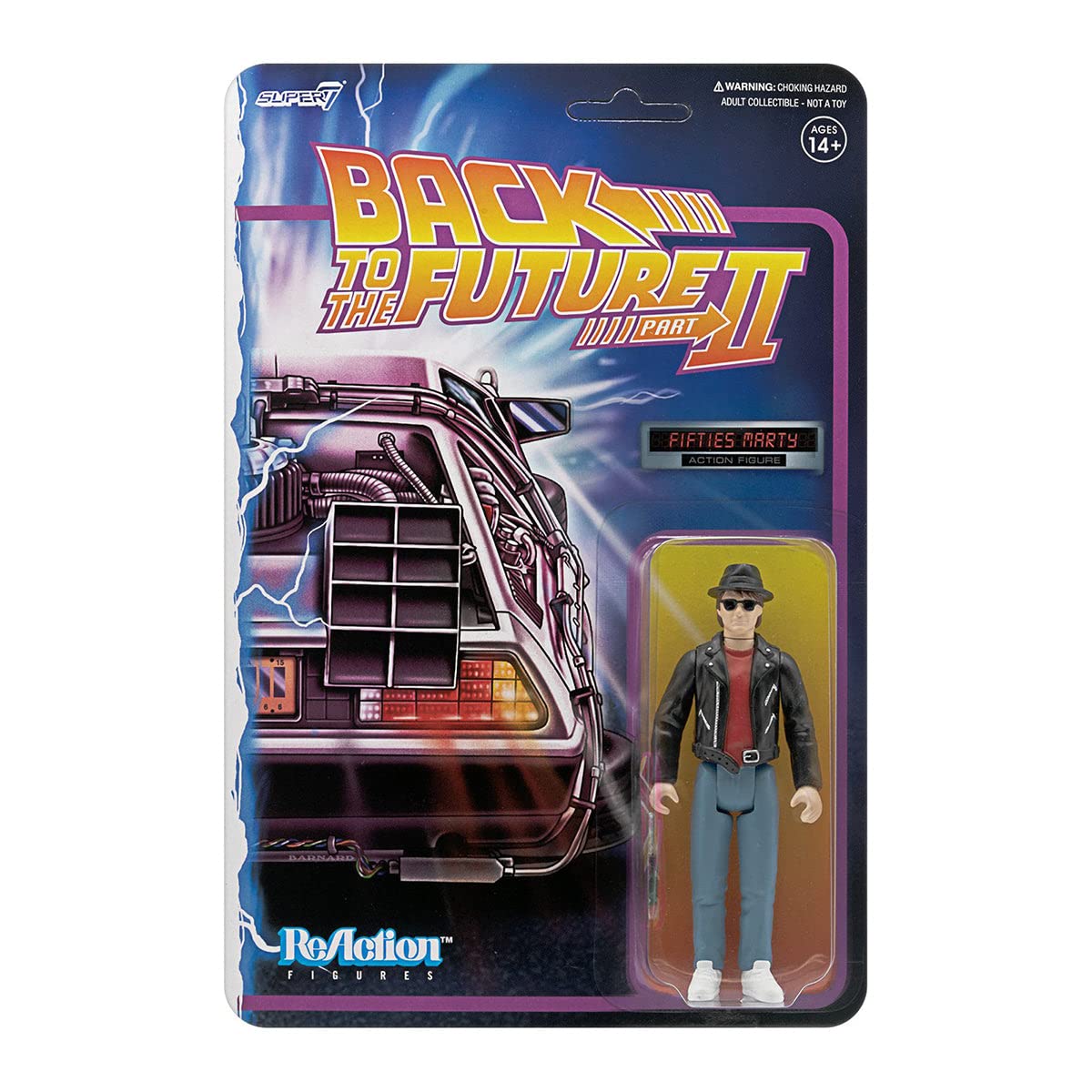 Super7 Back To The Future Part Ii: Fifties Marty Mcfly Reaction Figure, Multicolor
