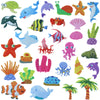 BXI 30 Pcs Ocean Felt Board Story Pieces Set for Toddlers, Preschool & Kindergarten, Precut Felt Marine Life Figures for Prescho