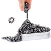 Over 500 Black Weak Magnetic Ferrite Putty Stones Desk Fidget Toys For Adults.