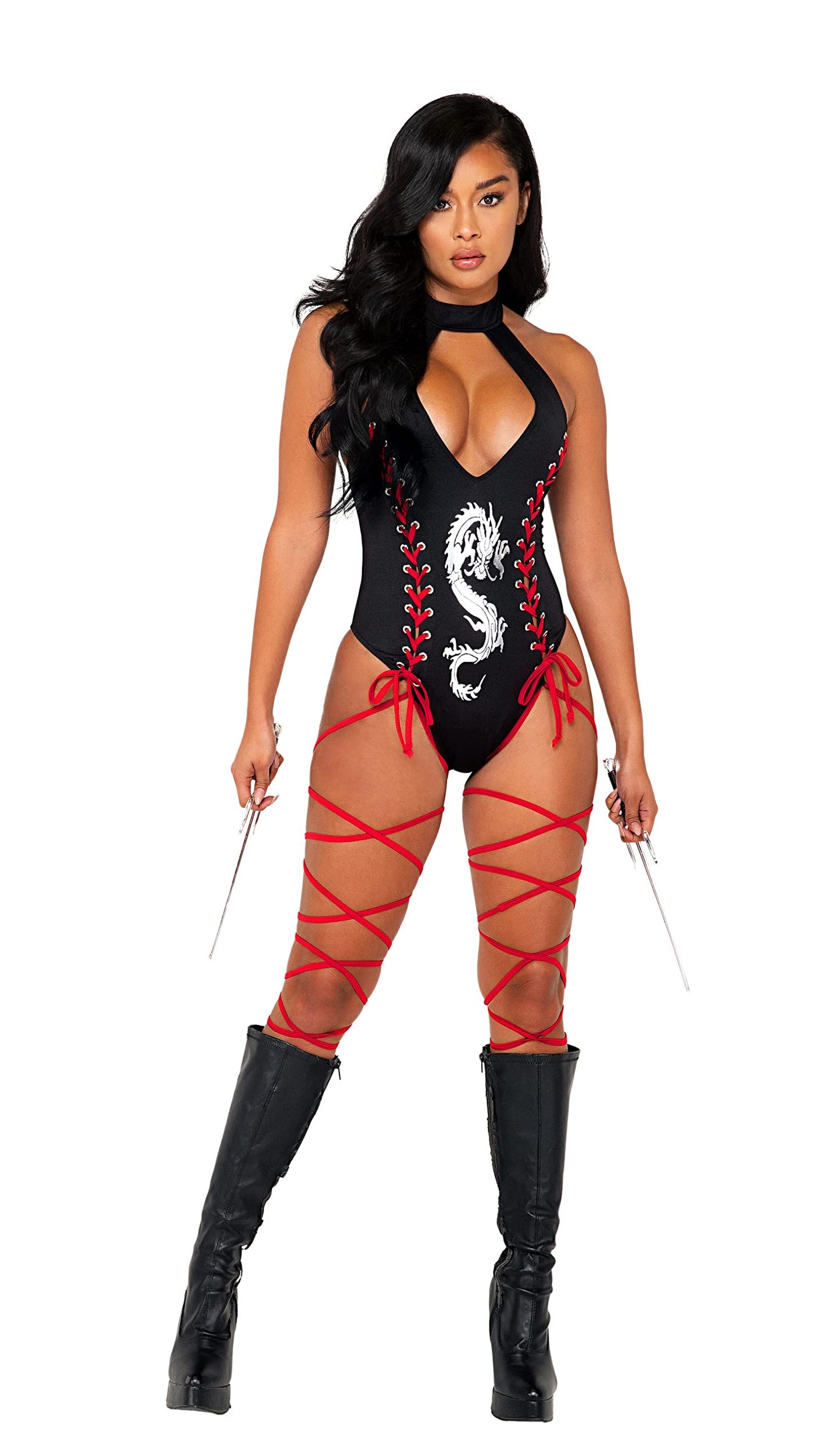 5091 - 1Pc Ninjas Vengeance - Small / Black/Red