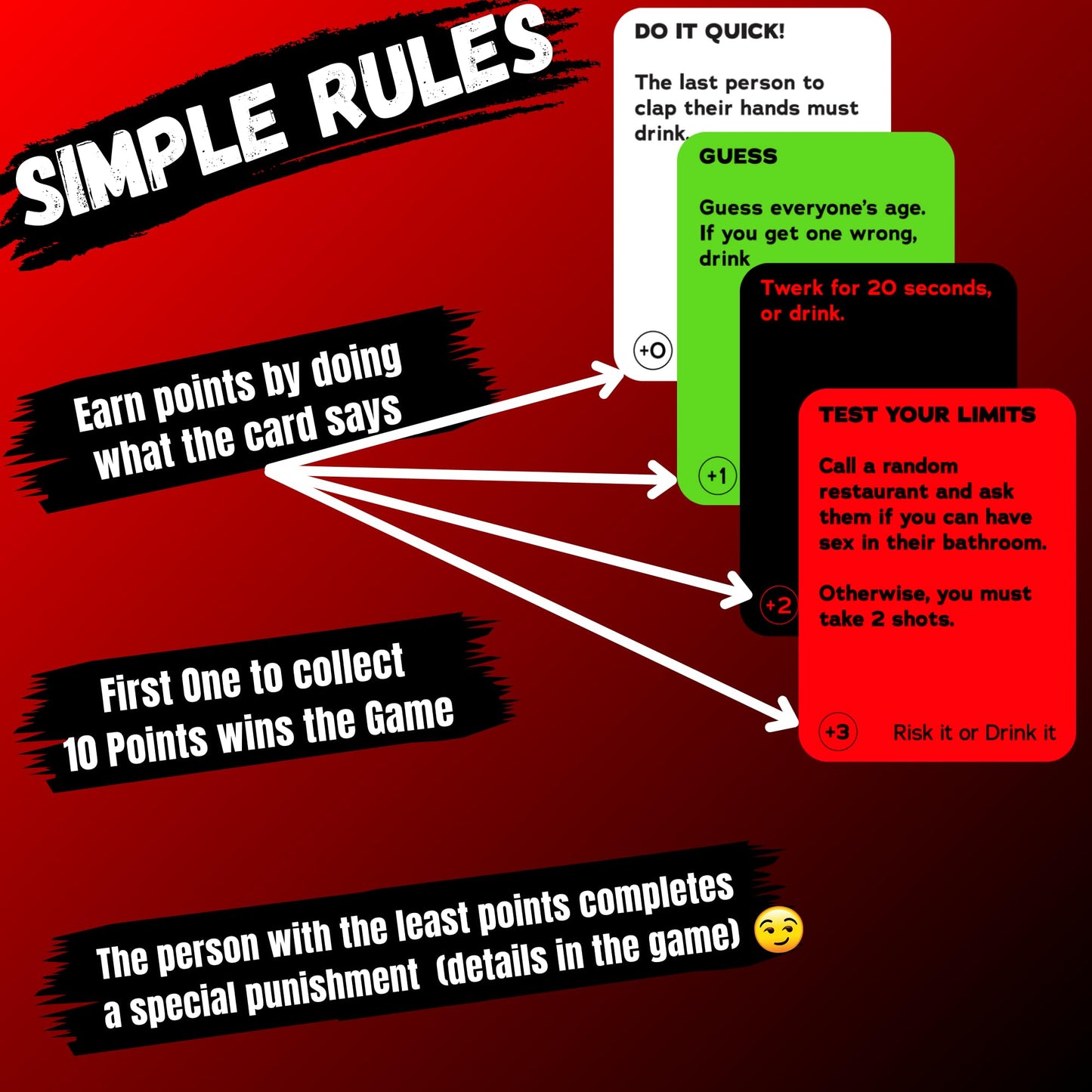 Fun Drinking Game for Parties: 150 Hilarious Dares & Risky Questions for mature-themeds Games Nights - mature-themed Cards for Party Pregames College or Bachelorette