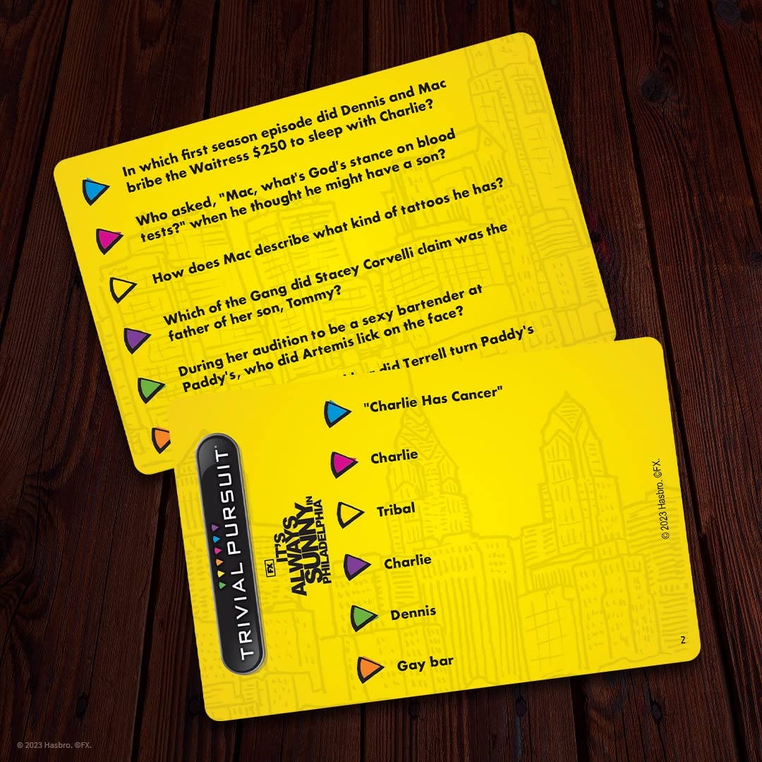 Trivial Pursuit It'S Always Sunny In Philadelphia (Quickplay Edition)| Officially Licensed Trivia Game Questions From It'S Always Sunny In Philadelphia | 600 Questions & Die In Travel Container