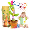 Emoin Dancing Cactus With Flower, Talking Cactus Baby Toy Repeating What You Say Glowing Singing Mimicking Recording Interactive