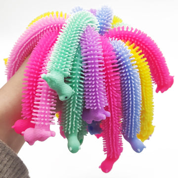 18 Pcs Stretchy String Toys,Alpaca Fidget Sensory Toy,Squeeze Pull Noodles For Boys,Girls,Adults,Party Favors Prizes,Calm Relax