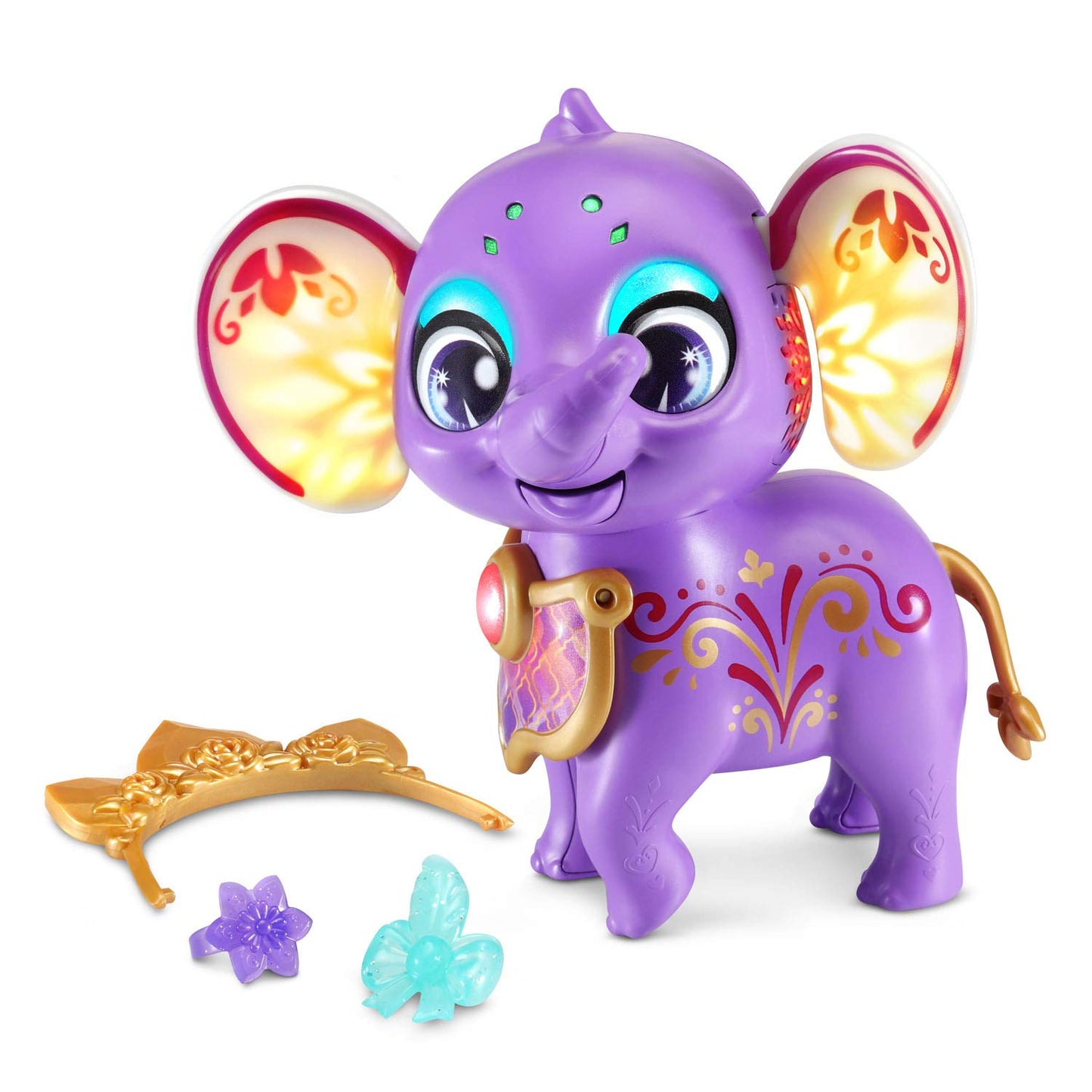 VTech Sparklings Hailey The Elephant - Colorful Interactive Plush Toy for Toddlers, Engaging Learning & Play Experience