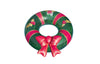 Swimline Inflatable Christmas Wreath Pool Ring, One Size, Multi-Color, Model 90092, Durable Material