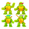 Heroes of Goo Jit Zu Super Oozy Toy Figures 4 Pack - Classic TMNT Donatello, Michelangelo, Leonardo & Raphael - Multicolor, Small, Model 42692