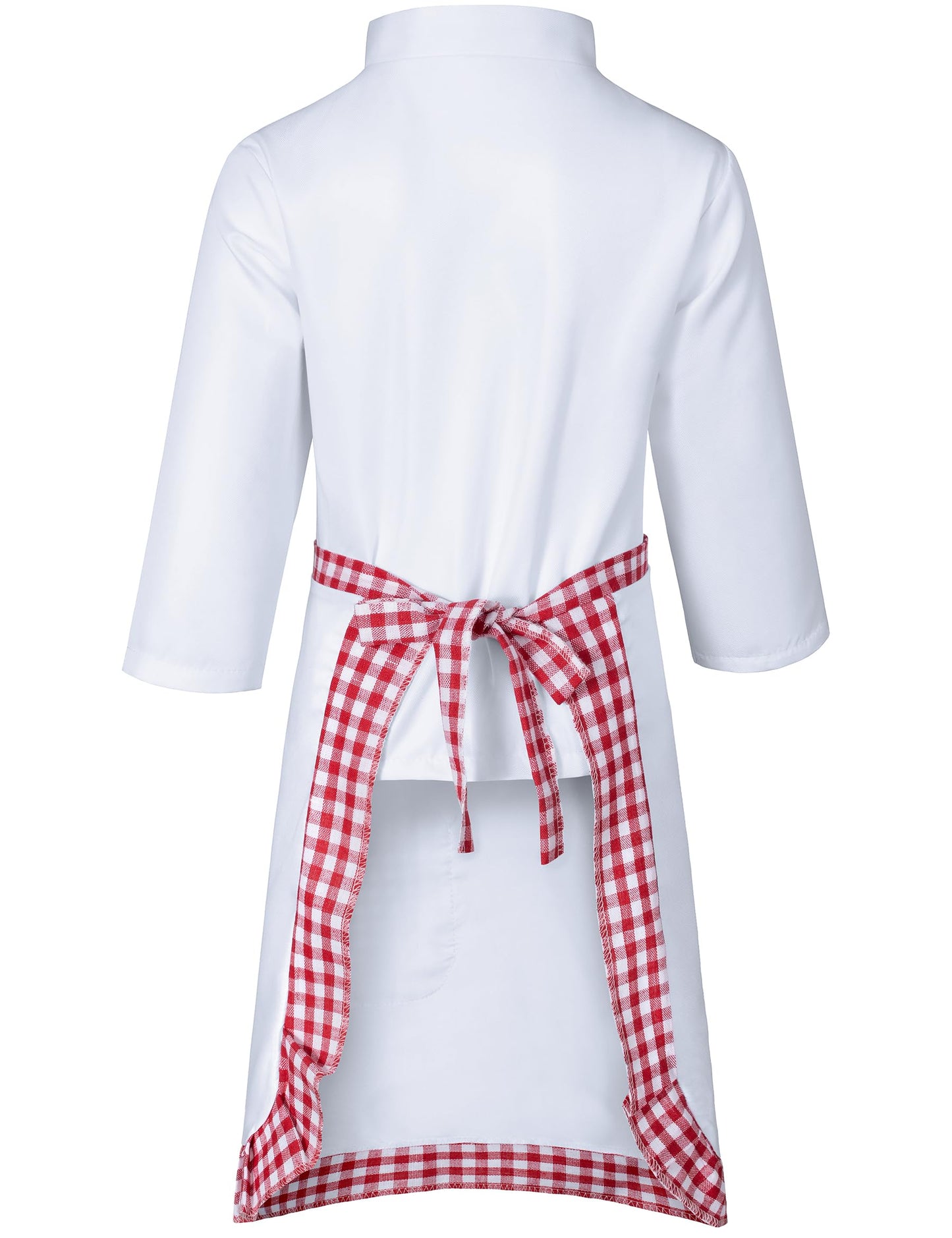 Kids Chef Costume For Boys Girls Kitchen Cooking Party Cosplay 4-5T Red