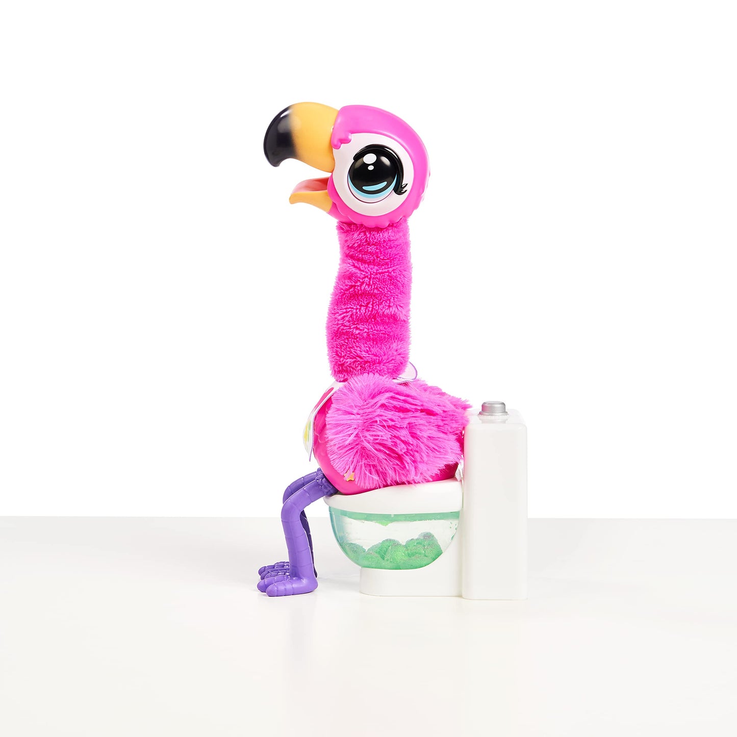 Little Live Pets Gotta Go Flamingo Value Pack: Sherbet | Interactive Plush Toy That Eats, Sings, Dances, Poops And Talks. Bonus
