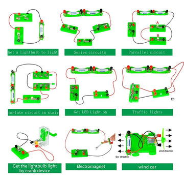 OSOYOO Science Project Learning Kit Hands-on Electricity & Magnetism experiments for Kids 6-15