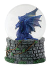 Summit Collection Ytc 3.5 Inch Cold Cast Resin Midnight Dragon Water Snow Globe Figurine