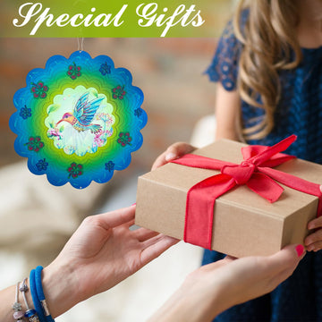 Hummingbird Metal Wind Spinners - Hummingbird Gifts for Women Mom Grandma Wife, Hanging Animations Wind Spinner for Outdoor & In