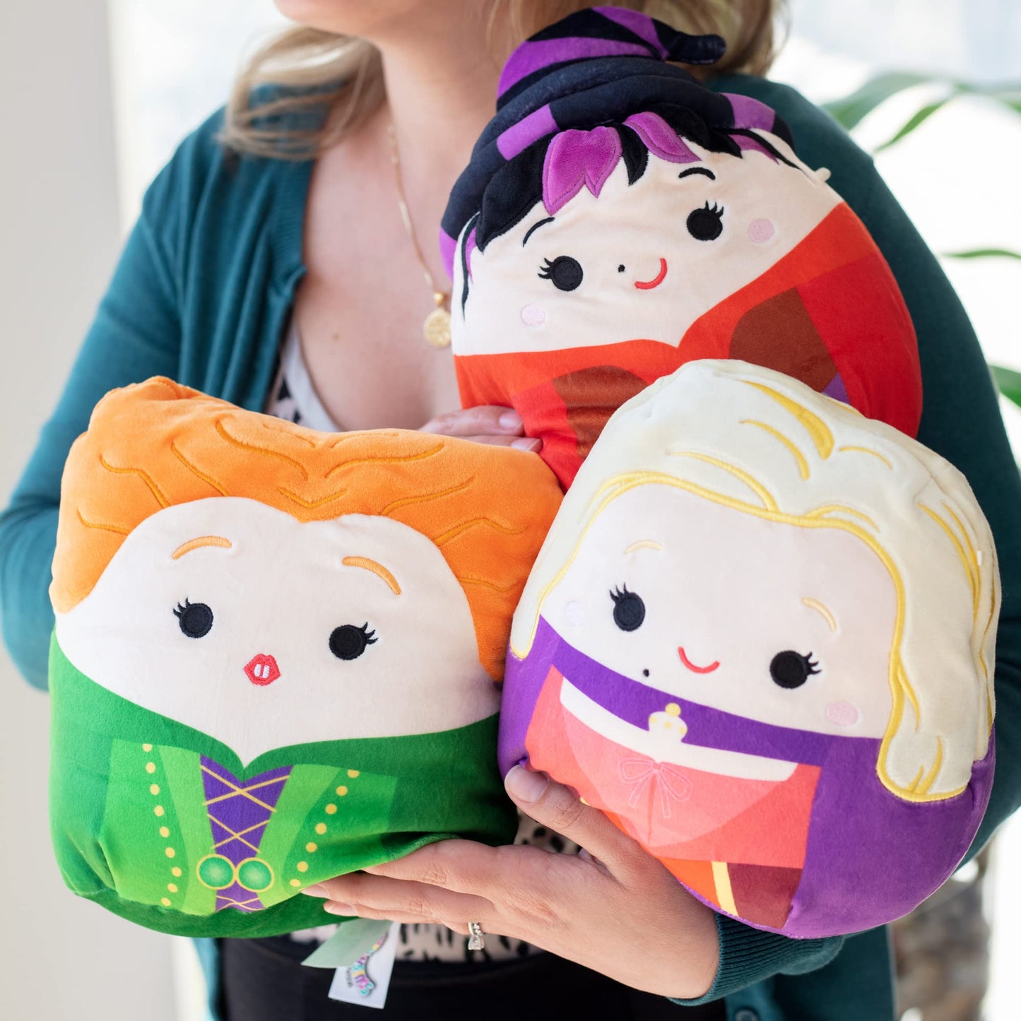 Squishmallows 8-Inch Hocus Pocus Set - Sanderson Sisters Witches - Official Jazwares Disney Plush - Collectible Soft & Squishy Stuffed Animal Toy - Add To Your Squad - Gift For Kids, Girls & Boys
