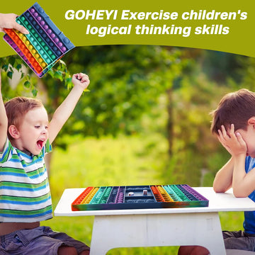 Pop Games Fidget Toy, Pop Board Math Games For Kids Family Games Multiplication Game, Autism Toys For Autistic Children, Valentines Stress Relief Toys Gifts For Girls Boys Kids Birthday Gifts