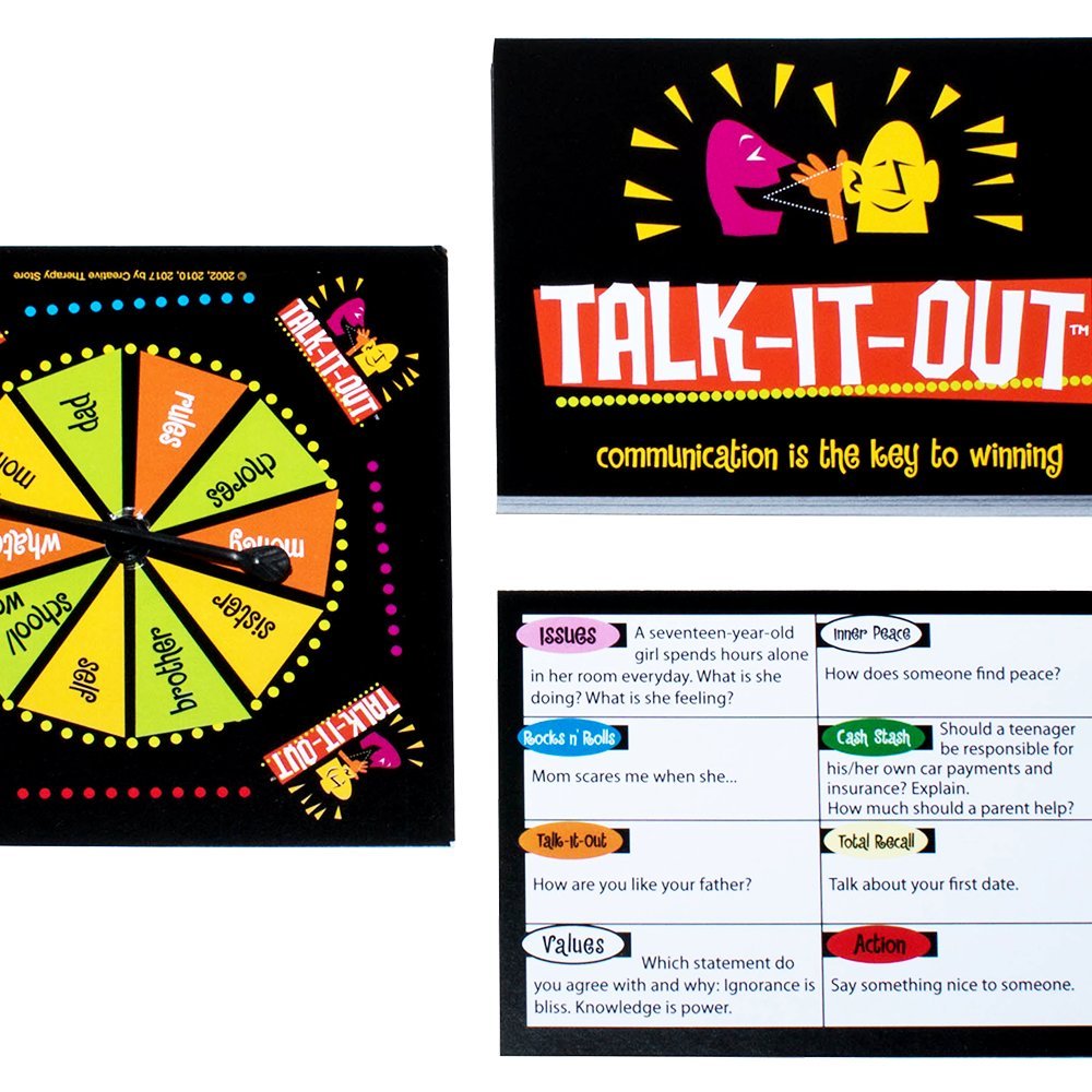 Creative Therapy Store Talk-It-Out Therapeutic Board Game for Teens - Multicolor, Model: SG_B004HBAL16_US